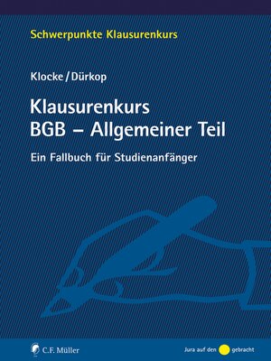 cover image of Klausurenkurs BGB--Allgemeiner Teil